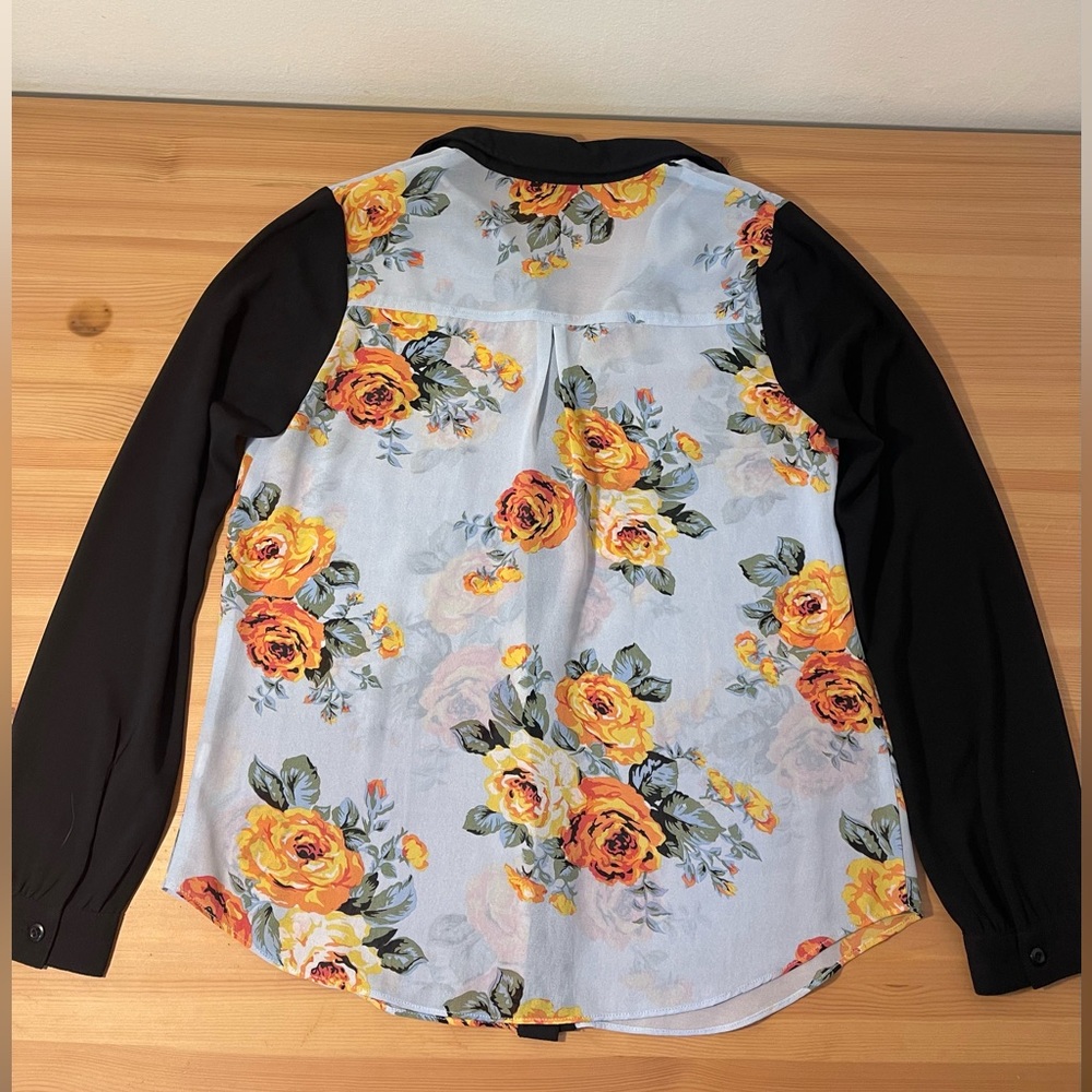 Bundle Of Two Colorblock Forever 21 Blouses Size S - image 6